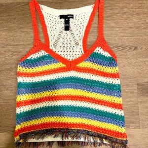 Aqua bohemian top size S